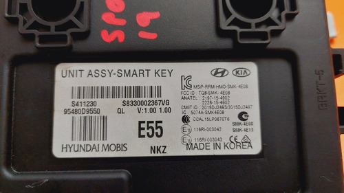 Modulo Smart Key Kia Sportage Gt Line 2019 95480-d9550 Foto 3