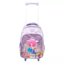 Mochila Filgo Starpak Con Carrito Sirena Escolar 