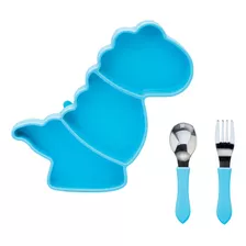 Plato De Silicon Dinosaurio - Betterware - 3 Div - 24x15x3