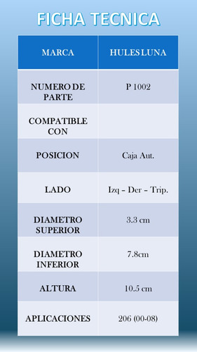 2 Macheta L /caja Automtica  Peugeot 206 00-08 C/ Abrazader Foto 2