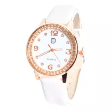 Reloj Pulsera Para Mujer Cuerina Con Brillantes Oferta !!!