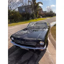 Ford Mustang Descapotable Negro Y Blanco 1965