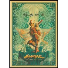 Poster Avatar Aang Azul- Katara Zuko Sokka Iroh Toph Appa