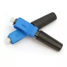 Conector Fast Sc Fibra Azul 100 Unid Promoção + 1 Gabarito