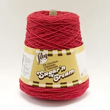 Hilo Para Conos Lily Sugar N Cream, 400 G, Color Rojo