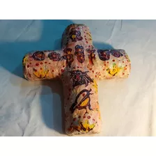 Cruz De Papel Maché Estilo Mejicana,tuyunti Artesanias. 