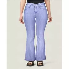 Pantalon Jean Tiro Alto Xl Azul Oscuro/acero Oxford Grande 