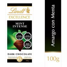 Chocolate Lindt Barra Excellence Menta Intensa 100g