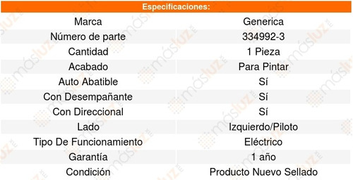 Espejo Renault Clio 2015 Generica Foto 2