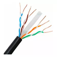 Cable Red Utp Cat6 Negro 100% Cobre 30 Metros Gtía. X Vida