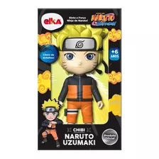 Boneco Naruto Uzumaki Chibi Série Colecionavel 14cm Elka