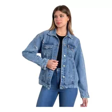 Campera Mujer Oversize Jean Rigido