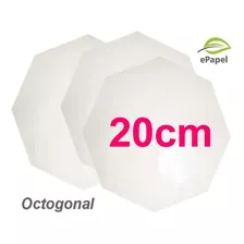 400 Folhas Papel Manteiga 20cm Pizza Octogonal Forrar Caixas