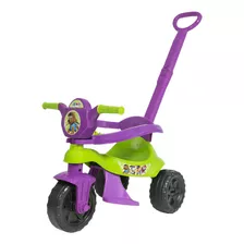 Triciclo Multifuncional Kendy Kemotoca Baby Dog Verde E Roxo