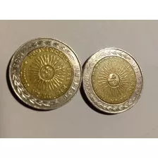 Monedas Argentina 1 Peso Mal Acuñada ,1995