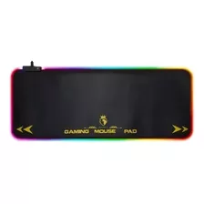 Pad Gamer Rgb Iluminado Mouse Teclado Usb Plug Color Negro Diseño Impreso Aoas
