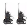 Kit 2 Radios Steren Rad-010 Walkie 16canales 30km Clip Bases Color Negro