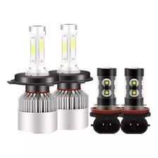 Kit De Faróis Led De 8000lm De Alta E Baixa Luz/lâmpada De N