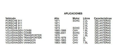 Balatas Delanteras Vanagon 1982 Fritec 1.6l Volkswagen Foto 7