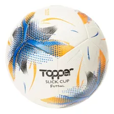 Bola De Futsal Slick Cup Topper Cor Laranja/azul Anodizado/preto