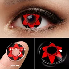 Pupilentes Halloween Sharingan Sasuke + Estuche Y Accesorios