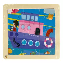 Rompecabezas Infantil Juego Colorido Didáctico Madera Puzzle