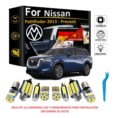 Kit Iluminacin Interior Premium Led Nissan Pathfinder 2013+ Foto 2