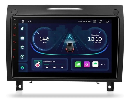 Mercedes Benz Slk 2003-2011 Carplay Android 11 Radio Touch Foto 3