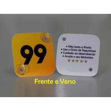 Adesivo 99 / Cabify E Outros App / Display + Ventosa / 2 Pçs