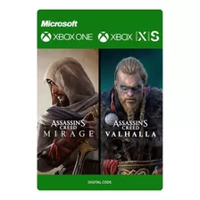 Assassin's Creed Mirage E Valhalla: Código Digital Para Xbox