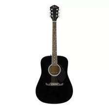 Guitarra Acústica Fender Fa-125 Para Diestros Negra Satinado
