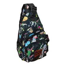 Mariconera Mochila Sling Cruzada Rick Y Morty