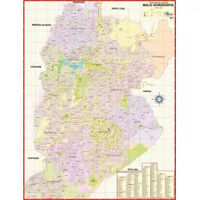 Mapa Político Gigante Da Cidade Município De Belo Horizonte