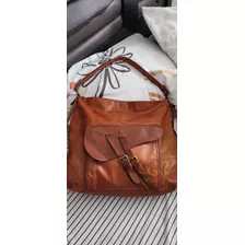 Cartera Grande Cuero Ralph Lauren Polo 