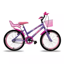 Bicicleta Infantil Feminina Aro 20 Com Cadeirinha De Boneca