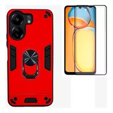 Carcasa Antishock Para Xiaomi Redmi 13c + Lamina Completa