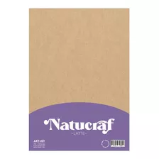 Papel Natucraf Adhesivo Latte 80g A4 100 Hojas