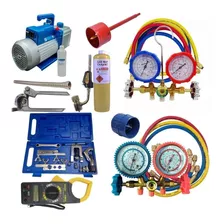 Kit Refrigeração Ferramentas Bomba Vácuo , Manifold , Flange