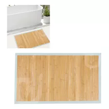 Alfombra Bambú Esterilla Madera Tapete Anti Caida Baño Hogar