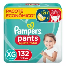 Fralda Pampers Pants Ajuste Total Xg Com 132un