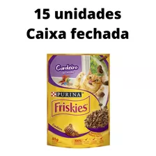 Kit 15un Friskies Sache Cordeiro Ao Molho 85gr Gato Purina