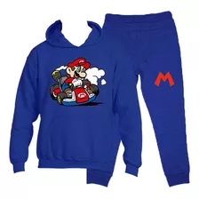 Buzo Conjunto Estampado Mario Kart V2 Mario Bros Gamer