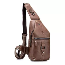 Hebetag Mochila Bandolera De Cuero Para Hombres Y Mujeres, V