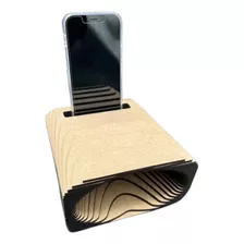 Caja Amplificador De Sonido Parlante Para Celular De Madera