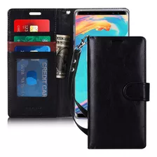 Funda Para Samsung Galaxy Note 9, Negro/billetera/cuero