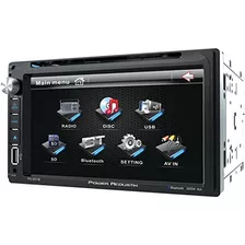 Power Acoustik Pd 651b 6.5 Double Din In Dash Lcd