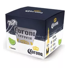 Frapera Corona Galvanizada Cerveza Hielera Color Blanca