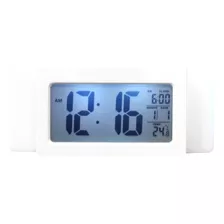 Reloj Despertador Led Con Sensor De Temperatura Blanco