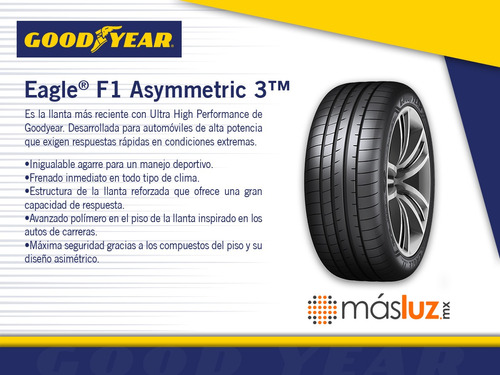 Llanta 275/35r20 (98y) Eagle F1 Asymmetric 3 Run Flat Foto 3