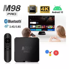 Smart Tv Box M98pro Android Control Por Voz Bluetooth 2,4/5g